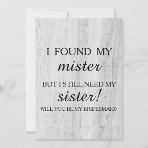 Convites Você será minha dama de honra?