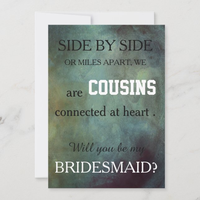 Convites Você será minha dama de honra? (Frente)