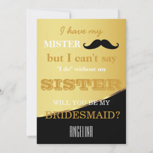 Convites Você será minha dama de honra?