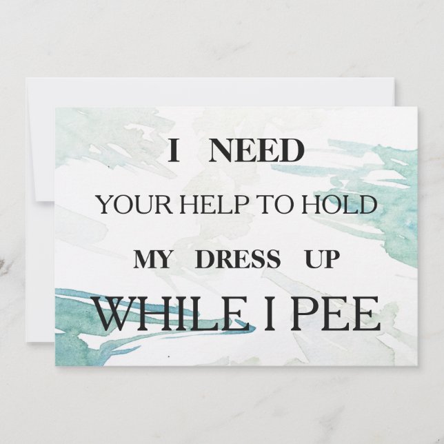 Convites Você será minha dama de honra? (Frente)