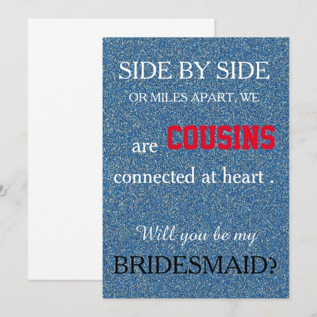 Convites Você será minha dama de honra? (Frente/Verso)