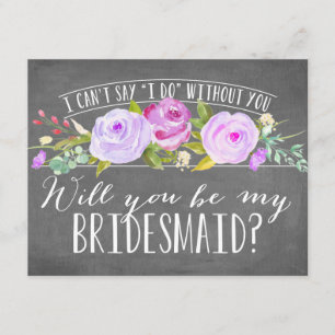 Convites Você será minha dama de honra da dama de honra  