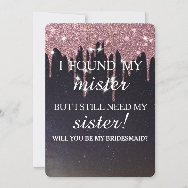 Convites Você será minha dama de honra? Discagem Dourada de (Frente)