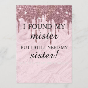 Convites Você será minha dama de honra? Discagem Dourada Ro