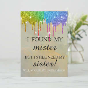 Convites Você será minha dama de honra? Invi De Disco Dou