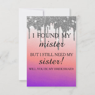 Convites Você será minha dama de honra? Invi de Drivers D