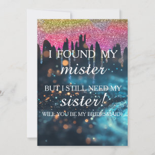 Convites Você será minha dama de honra? Invi de Drivers Dou