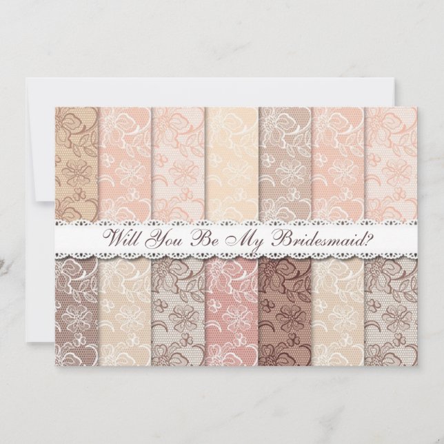 Convites Você Será Minha Donzela? Raça de Vintage (Frente)