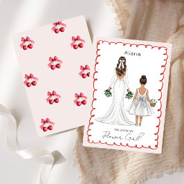 Convites Você Será Minha Flor? Ilustração Personalizada