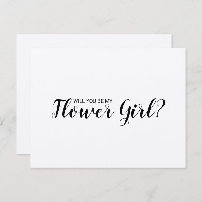 Convites Você Será Minha Flor? Rustic Kraft Paper (Frente/Verso)