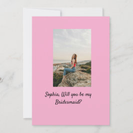 Convites Você será minha foto elegante de Bridesmaid modern