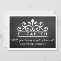 Você Será Minha Madrinha de casamento? Chalkboard