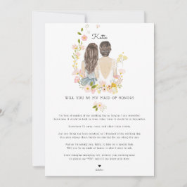 Convites Você será minha Madrinha de casamento de Bridesmai