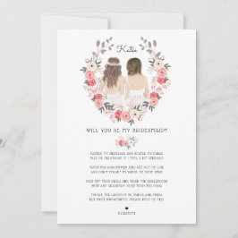 Convites Você será minha Madrinha de casamento de Bridesmai