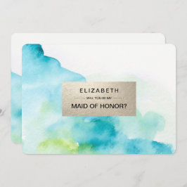 Convites Você será minha Madrinha de casamento? Modern Wate