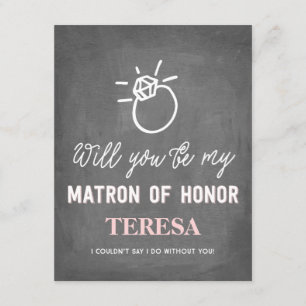 Convites Você será minha matrona da dama de honra da honr
