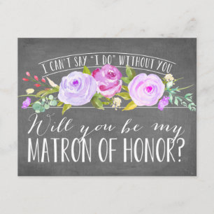 Convites Você será minha matrona da dama de honra da honr