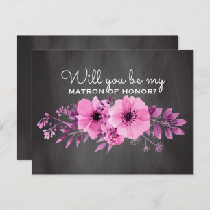 Convites Você será minha matrona da madrinha de casamento
