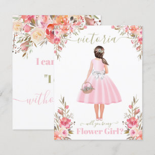 Convites Você será minha menina das flores
