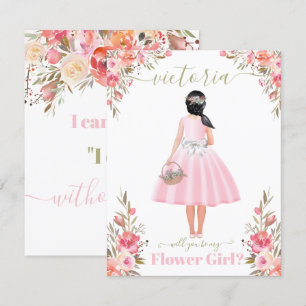 Convites Você será minha menina das flores