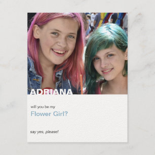 Convites Você Será Minha Menina De Flor Simples Foto Modern