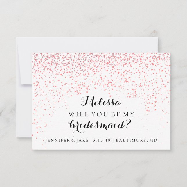 Convites Você Será Minha Mulher-De-Cabeça - Confetti Fab Vo (Frente)