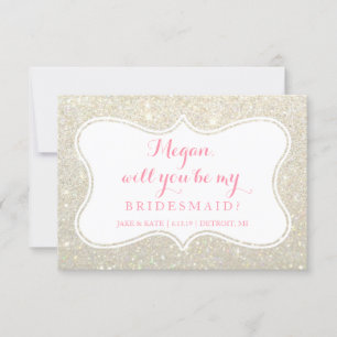 Convites Você Será Minha Porta-Pontas - Branco Brilhante Do