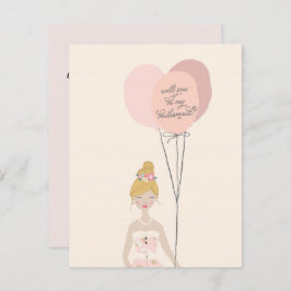 Convites Você Será Minha Porta-Voz? | Placa Bridesmaid