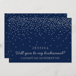 Convites Você Será Minha Porta-Voz? Vintage Confetti