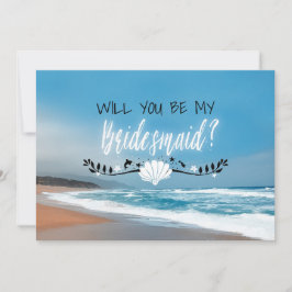 Convites Você Será Minha Porta-Vozes? | Beach Bridesmaid
