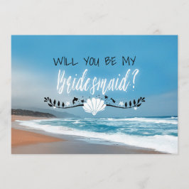 Convites Você Será Minha Porta-Vozes? | Beach Bridesmaid