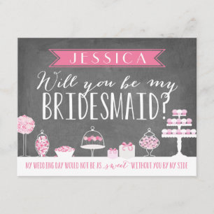 Convites Você Será Minha Porta-Vozes?   Bridesmaid