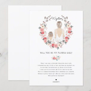 Convites Você será minha proposta de Dama de Flores?