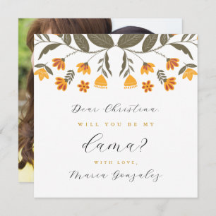 Convites Você será minha proposta de Dama Quinceanera Foto?