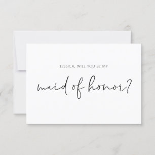 Convites Você Será Minha Proposta De Madrinha de casament