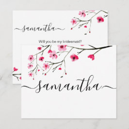 Convites Você será o meu casamento da dama de honra Cherry.