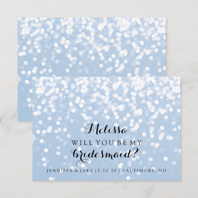 Convites Você Vai Ser A Minha Carta De Bridesmaid - Que Got (Frente/Verso)