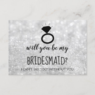 Convites Você Vai Ser Minha Carta De Bridesmaid - Sua Largu