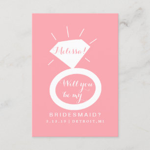 Convites Você Vai Ser Minha Placa De Bridesmaid - Fab De An