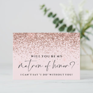 Convites Você Vai Ser Minha Placa De Bridesmaid - Rosa Dou