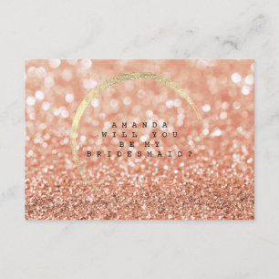 Convites Você Vai Ser Minha Rosa De Bridesmaid Esmagando A