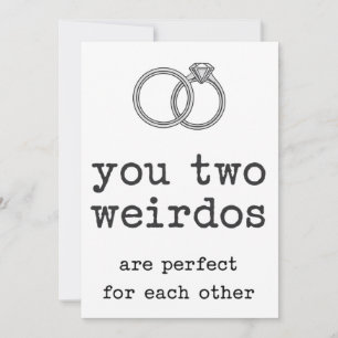 Convites Vocês Dois Excêntricos São Perfeitos Um Para o Out