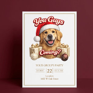 Convites Vocês Estão Recebendo Presentes? Festa de Natal Di