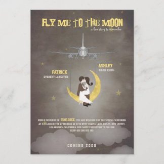 Convites Voe-me ao casamento da lua 2 - cartaz