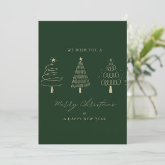 Convites 🎄 Voeux de Merry Christmas Greeting Card 🎄