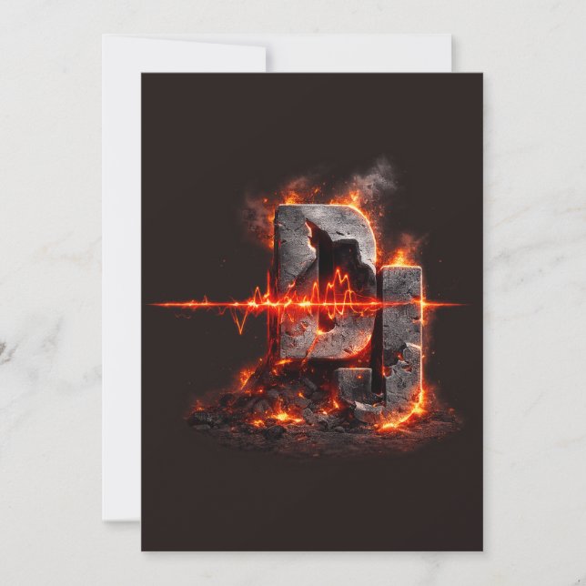 Convites Volcanic Pulse DJ (Frente)