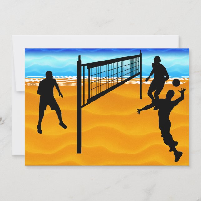 Convites Voleibol de praia (Frente)