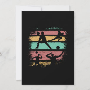 Convites Voleibol Retro Vintage