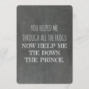 Convites Vontade engraçada você seja minha dama de honra