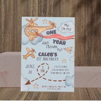 Voo Azul do Avião Vintage Voa Azul Aniversário